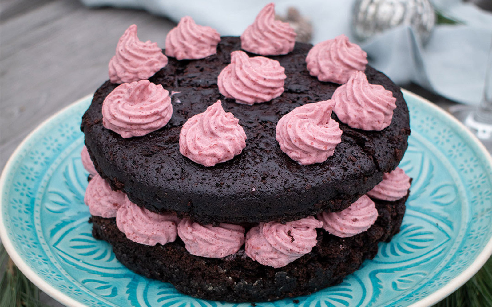 Weihnachts-Eistorte (vegan)