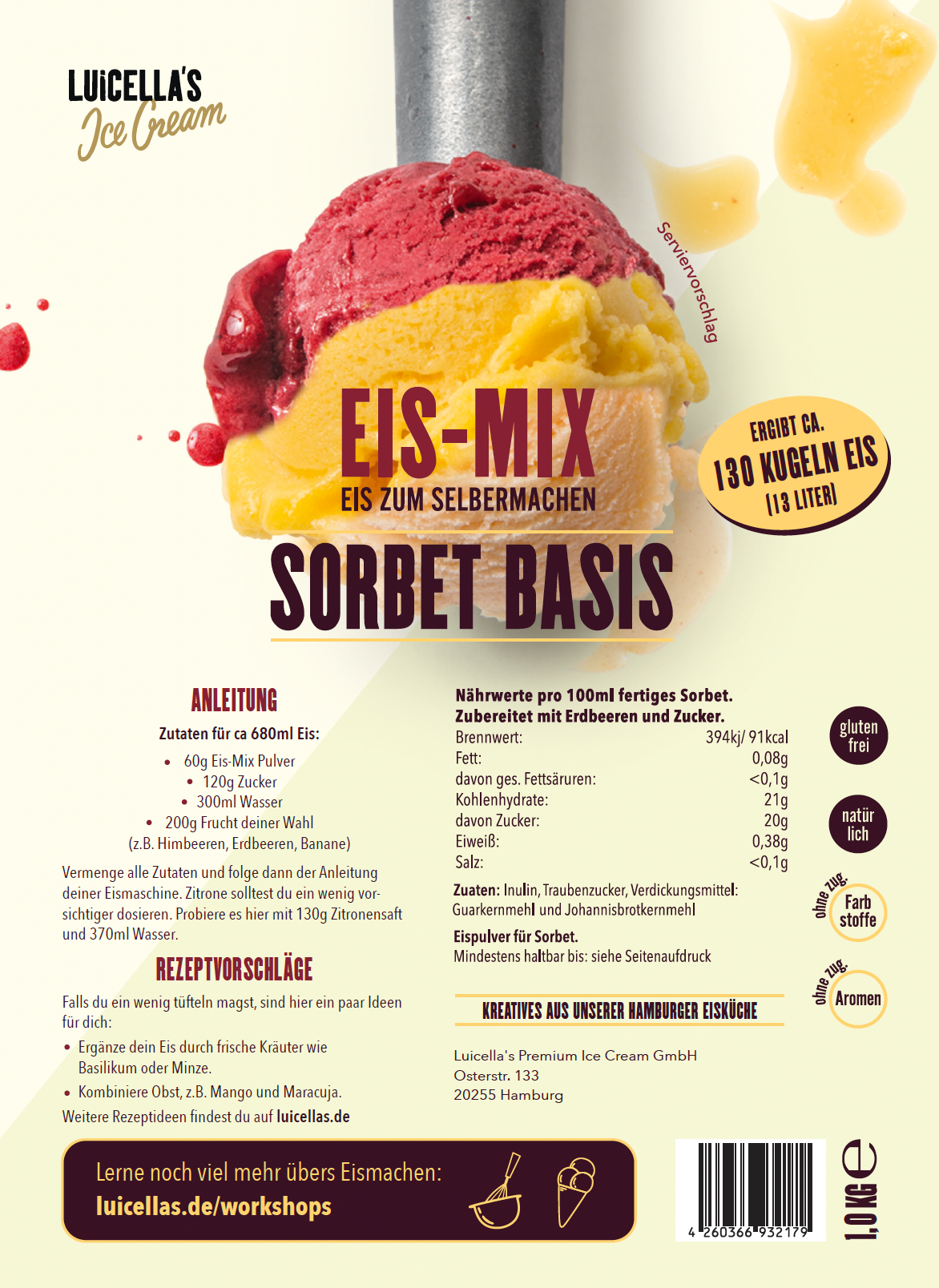 Eis-Mix Sorbet Basis 1kg