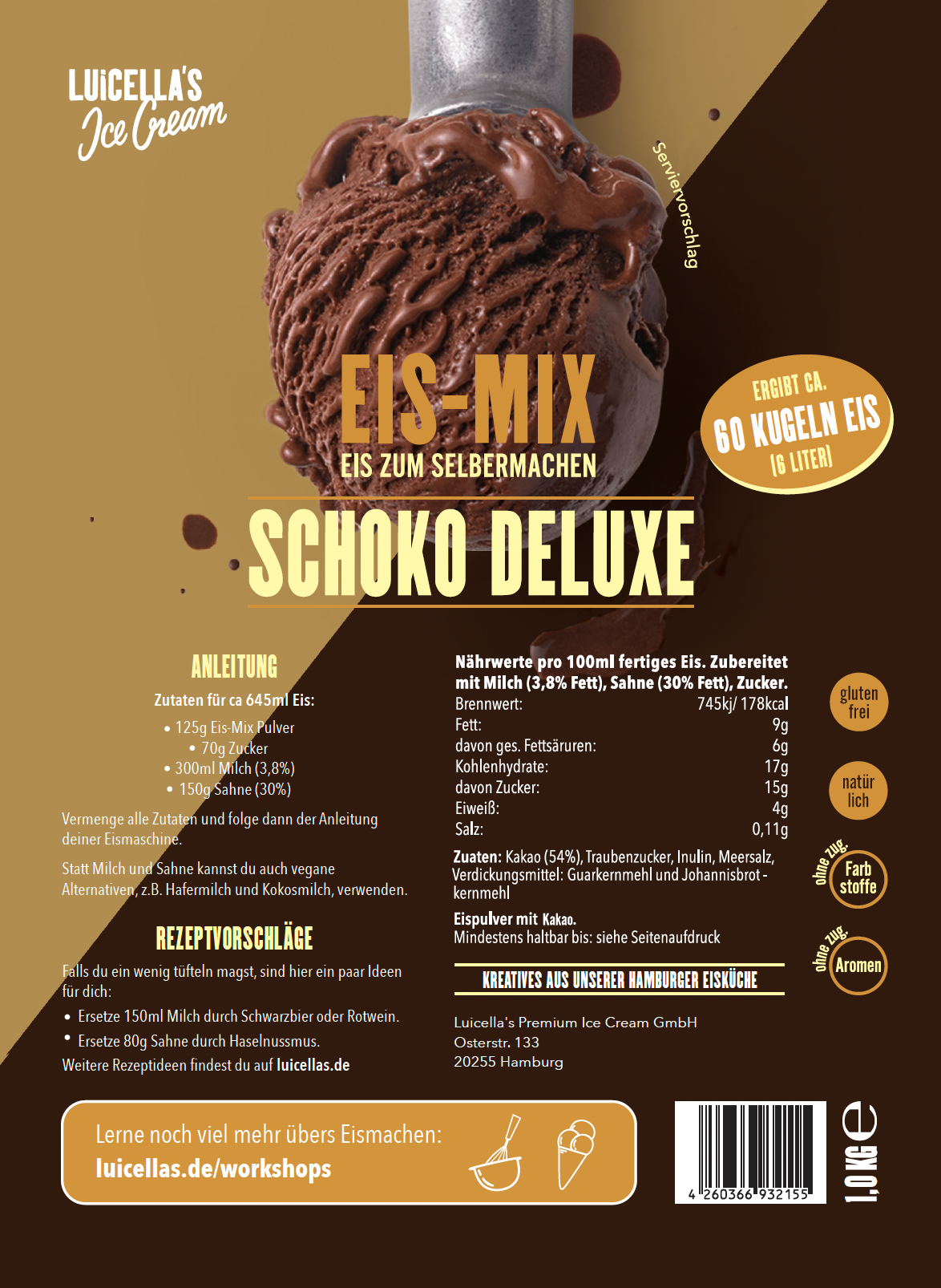 Eis-Mix Schoko Deluxe 1kg