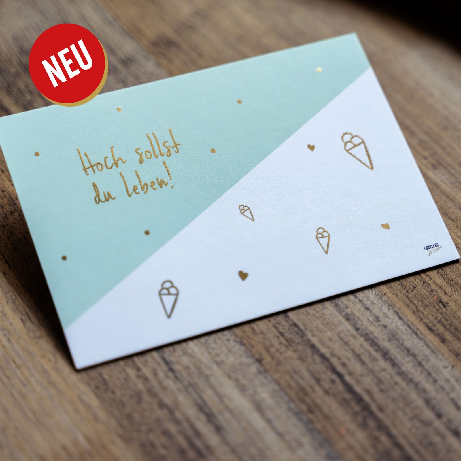 Postkarte Hoch sollst du