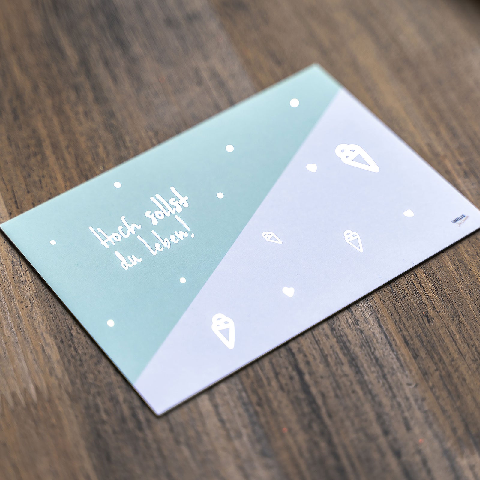 Postkarte Hoch sollst du