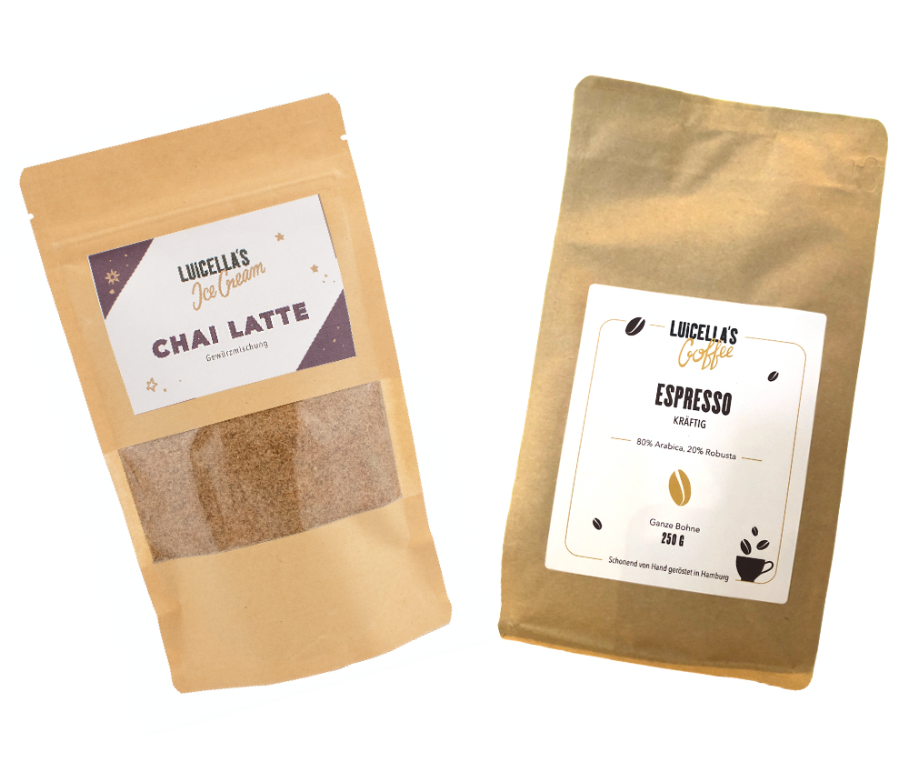 Getränkeset Chai Latte und Espresso