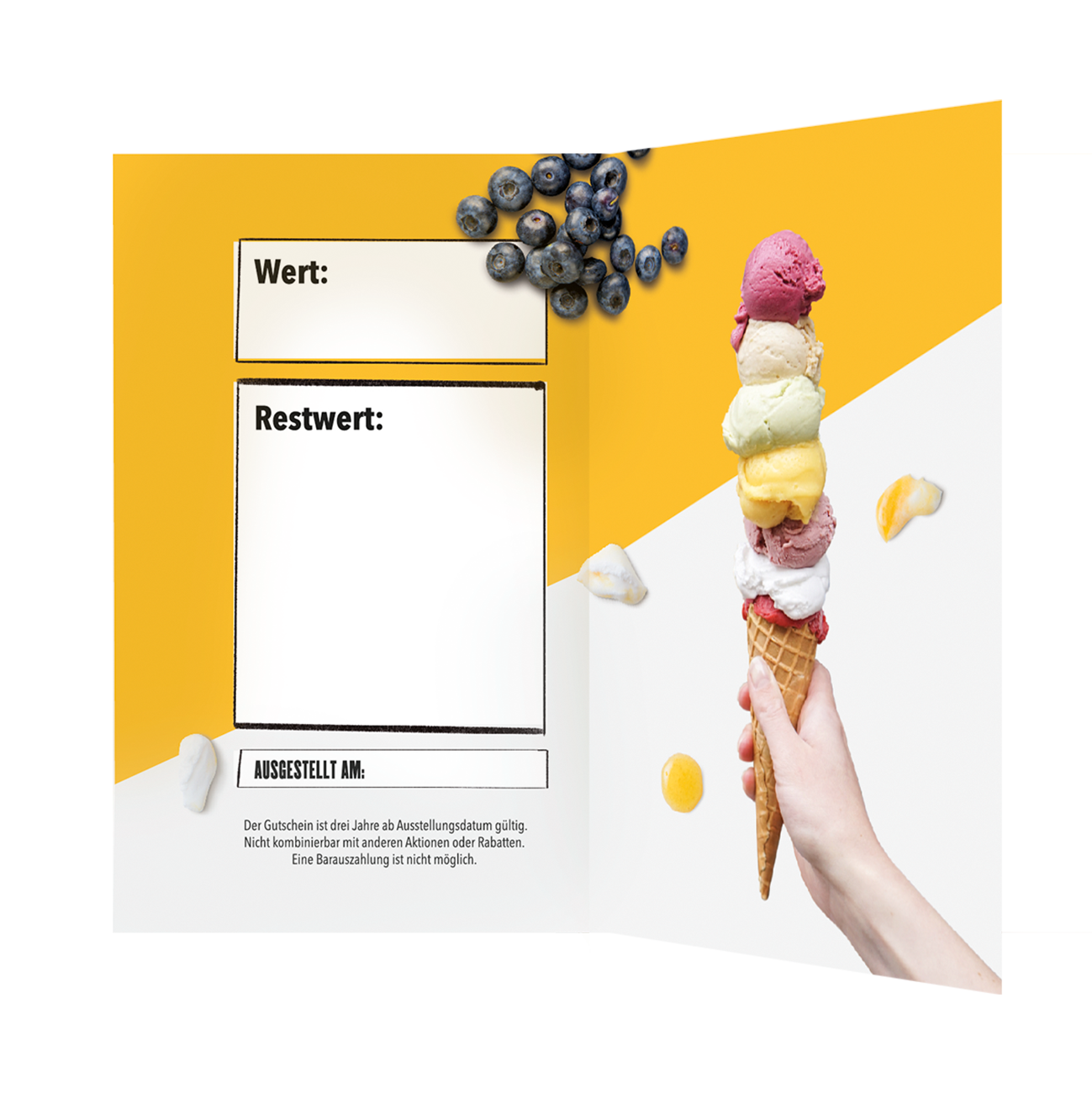 Gutschein für unsere Eisdielen per Post